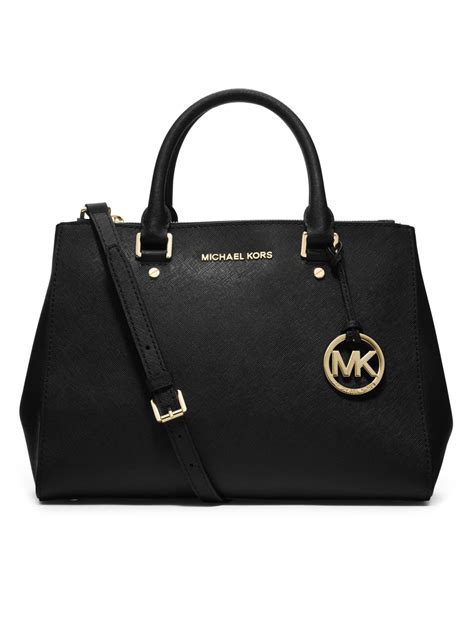 michael kors sutton medium saffiano satchel black|Michael Kors Sutton Medium Bags & Handbags for Women.